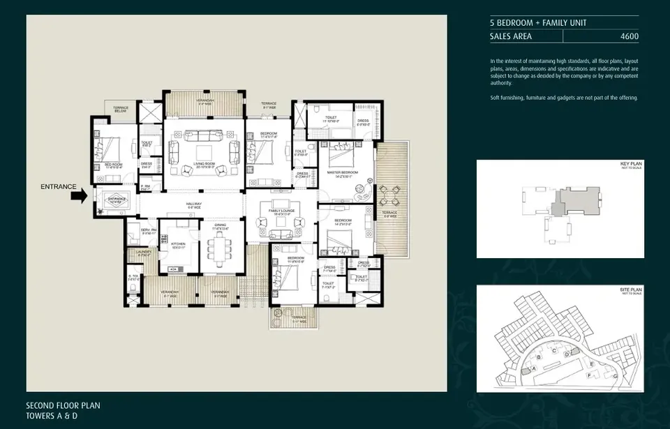 Emaar The Palm Springs apartment floor plan, 4,600 sq ft