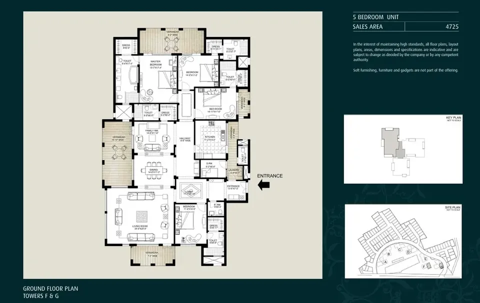 Emaar The Palm Springs apartment floor plan, 4,725 sq ft