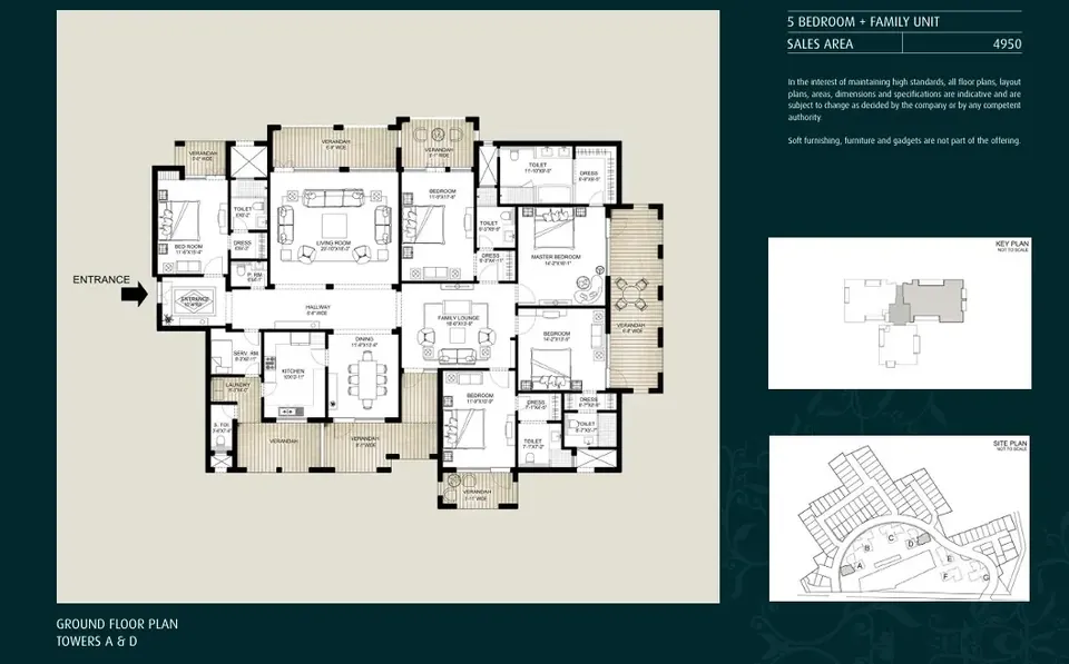 Emaar The Palm Springs apartment floor plan, 4,950 sq ft
