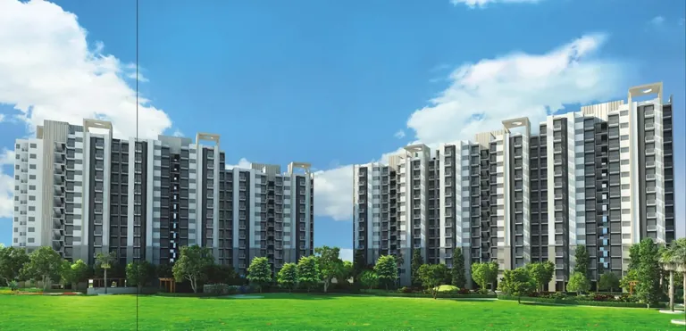 Experion The Heartsong, The Rhythm towers across the open lawn, artist's impression