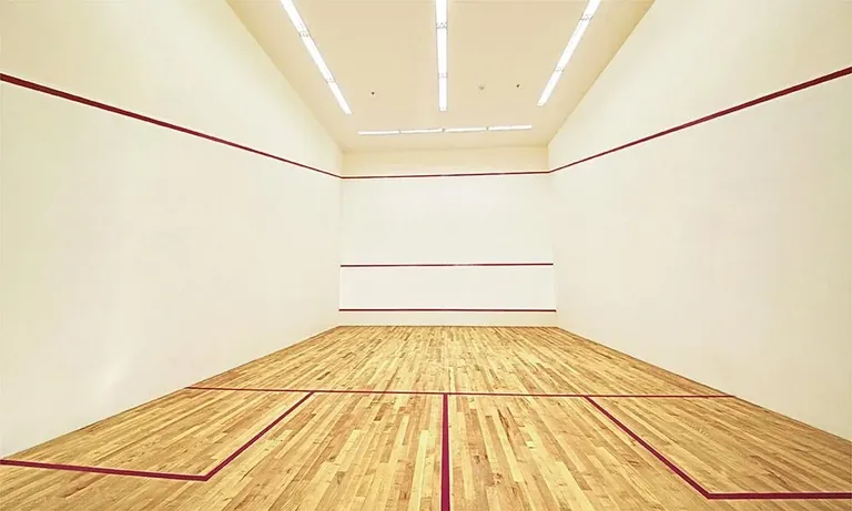 Experion The Heartsong indoor squash court, actual photo