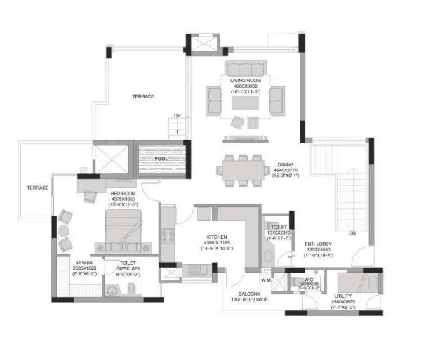Experion The Heartsong penthouse plan 2