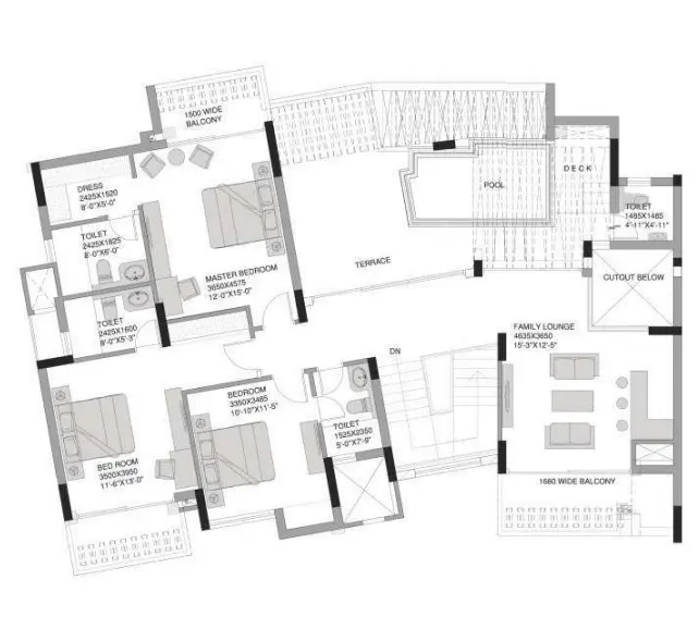 Experion The Heartsong penthouse plan 2