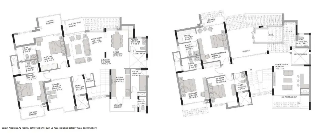 Experion The Heartsong penthouse plan 1