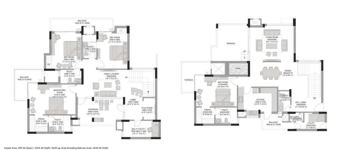 Experion The Heartsong penthouse plan 1