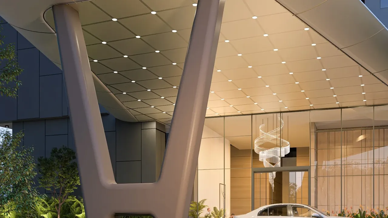 Experion The Trillion Sector 48 Gurgaon – Grand Entrance Lobby Drop-off