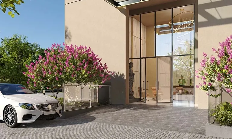 Experion Windchants Nova double-height tower entrance and drop-off, artist's impression