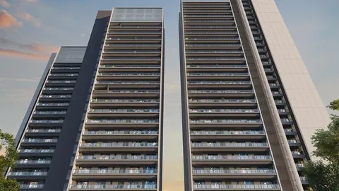 Godrej Astra tower facade and balconies