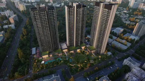 Godrej Miraya aerial view of the three towers