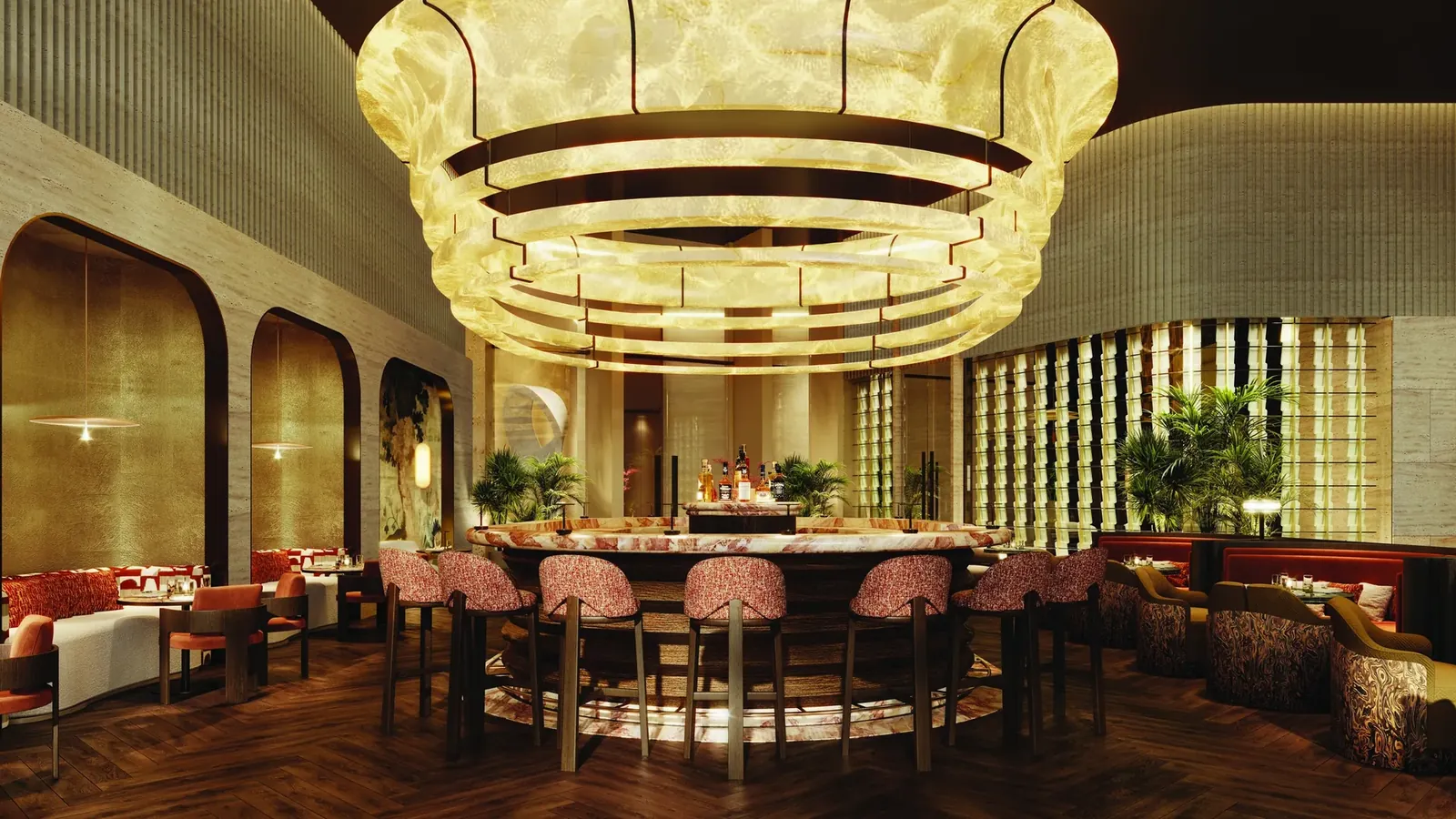 Godrej Samaris champagne lounge in the Cosmos clubhouse