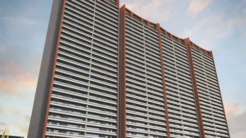 Godrej Sora tower seen from below