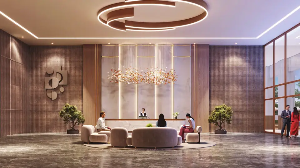 Hero The Palatial double-height tower entrance lobby