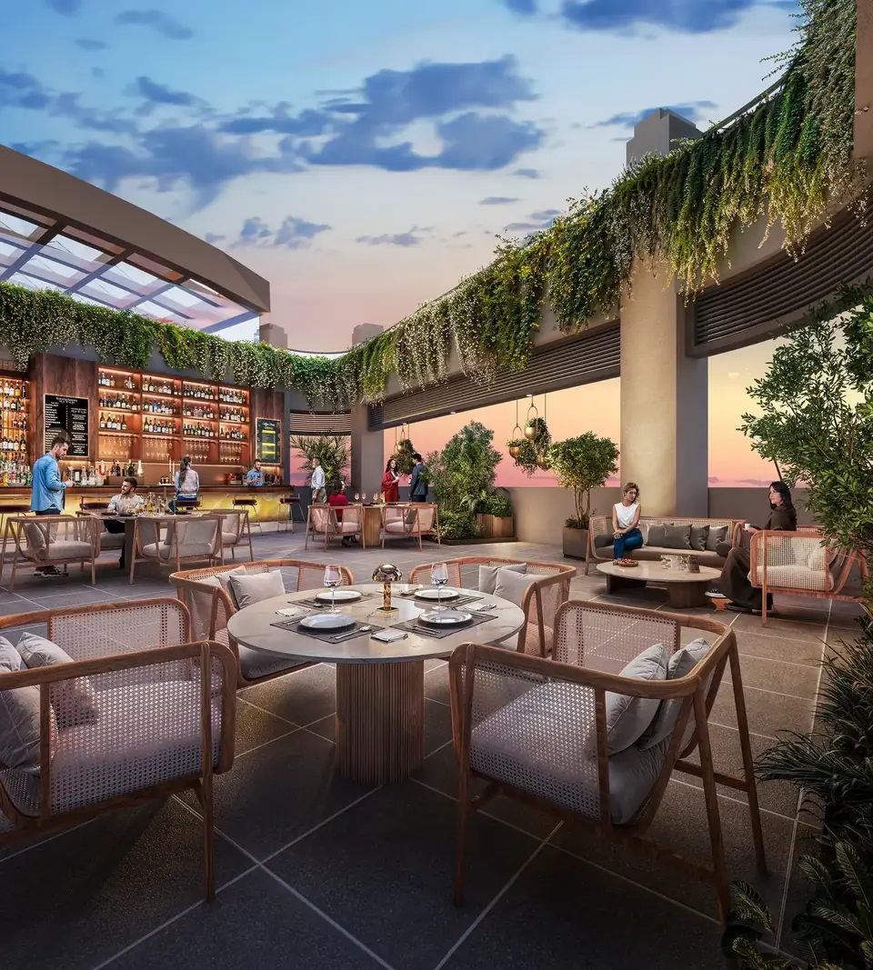 Hero The Palatial rooftop restaurant with open-air dining, artist's impression
