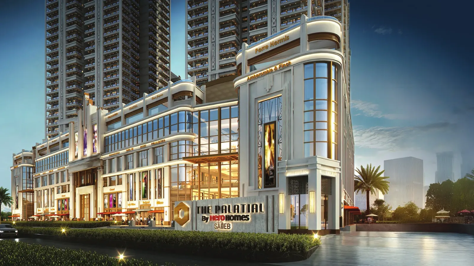 Hero The Palatial towers above the retail podium