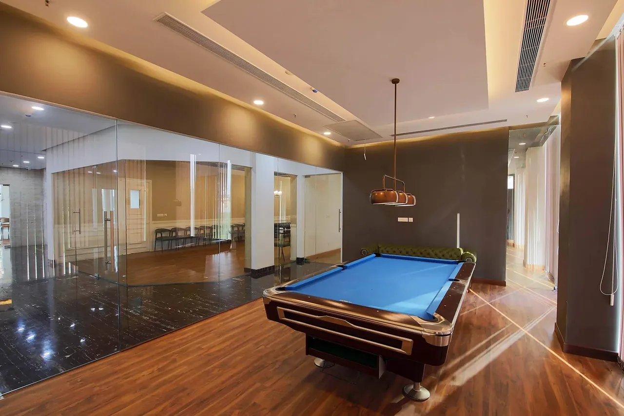 Indiabulls Enigma clubhouse billiards room, photo