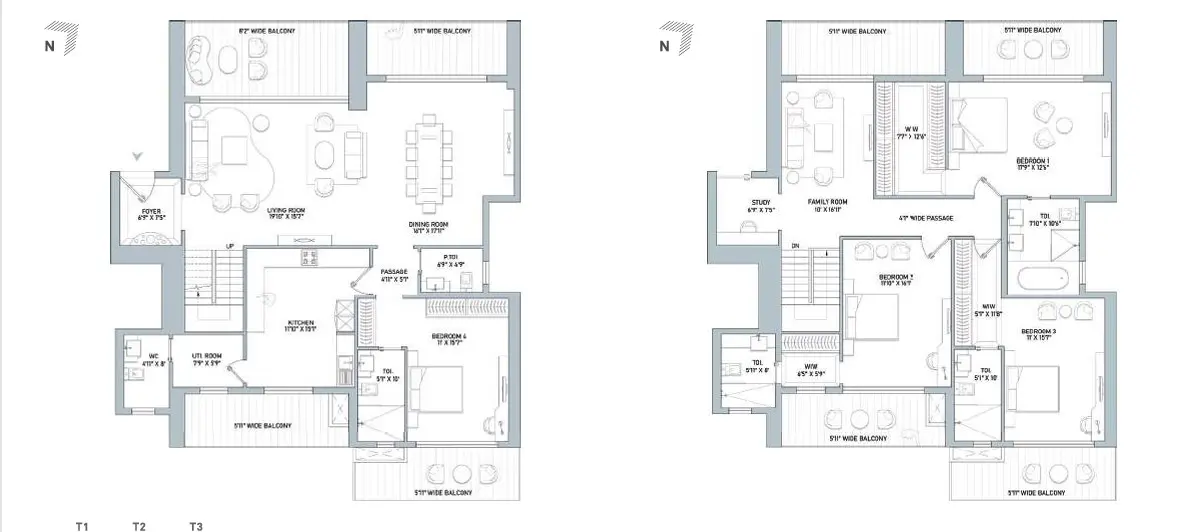 Indiabulls Estate and Club penthouse plan 1