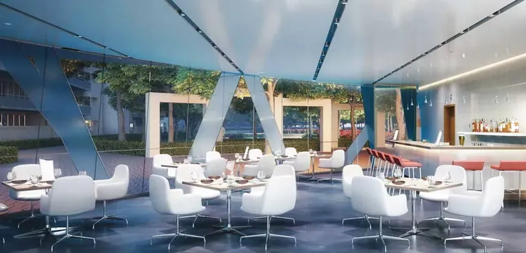 Ireo Skyon clubhouse lounge and cafe, artist's impression
