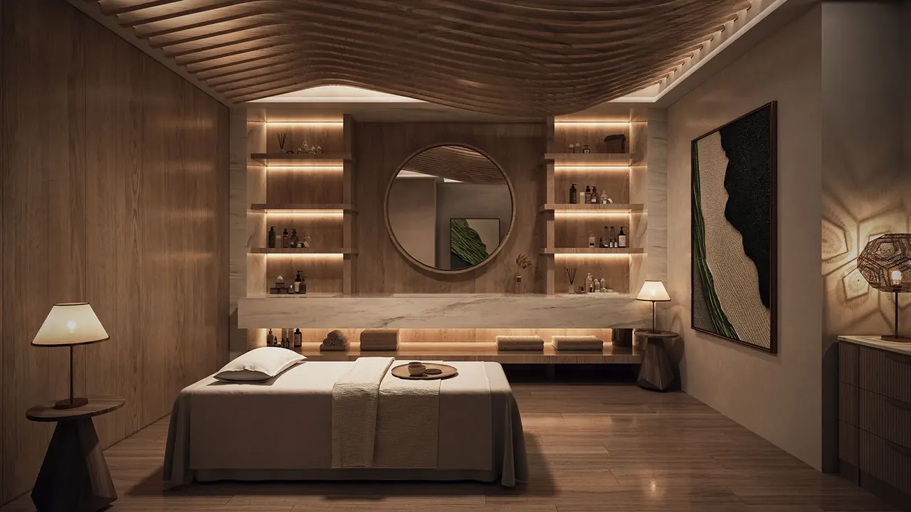 Landmark Skyvue clubhouse spa therapy room, artist's impression