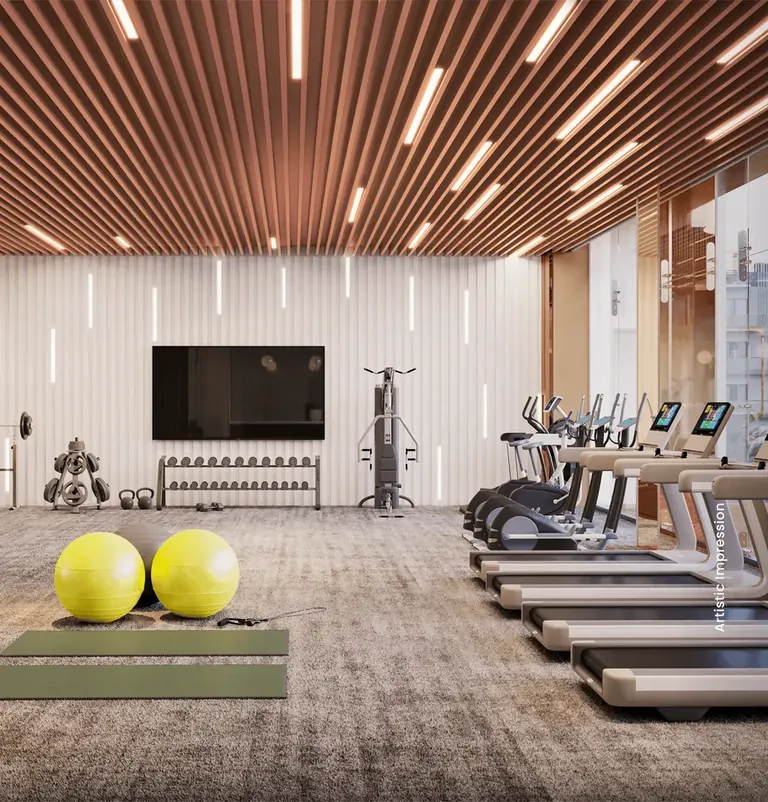 M3M Antalya Hills clubhouse gym, artist's impression