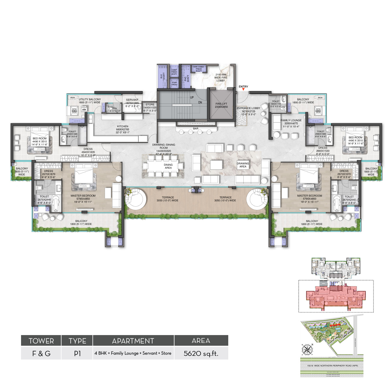 M3M Mansion penthouse plan 2