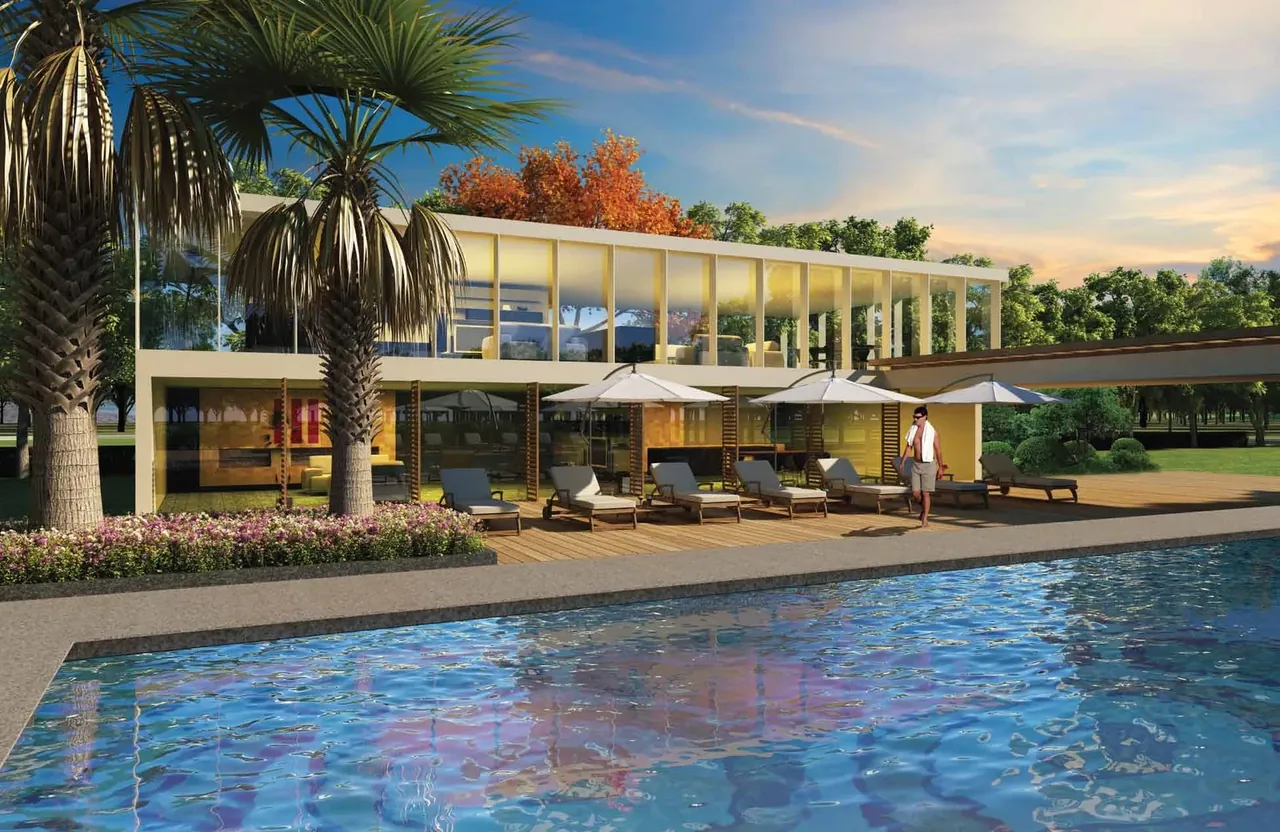 Paras Irene clubhouse and swimming pool, artist's impression