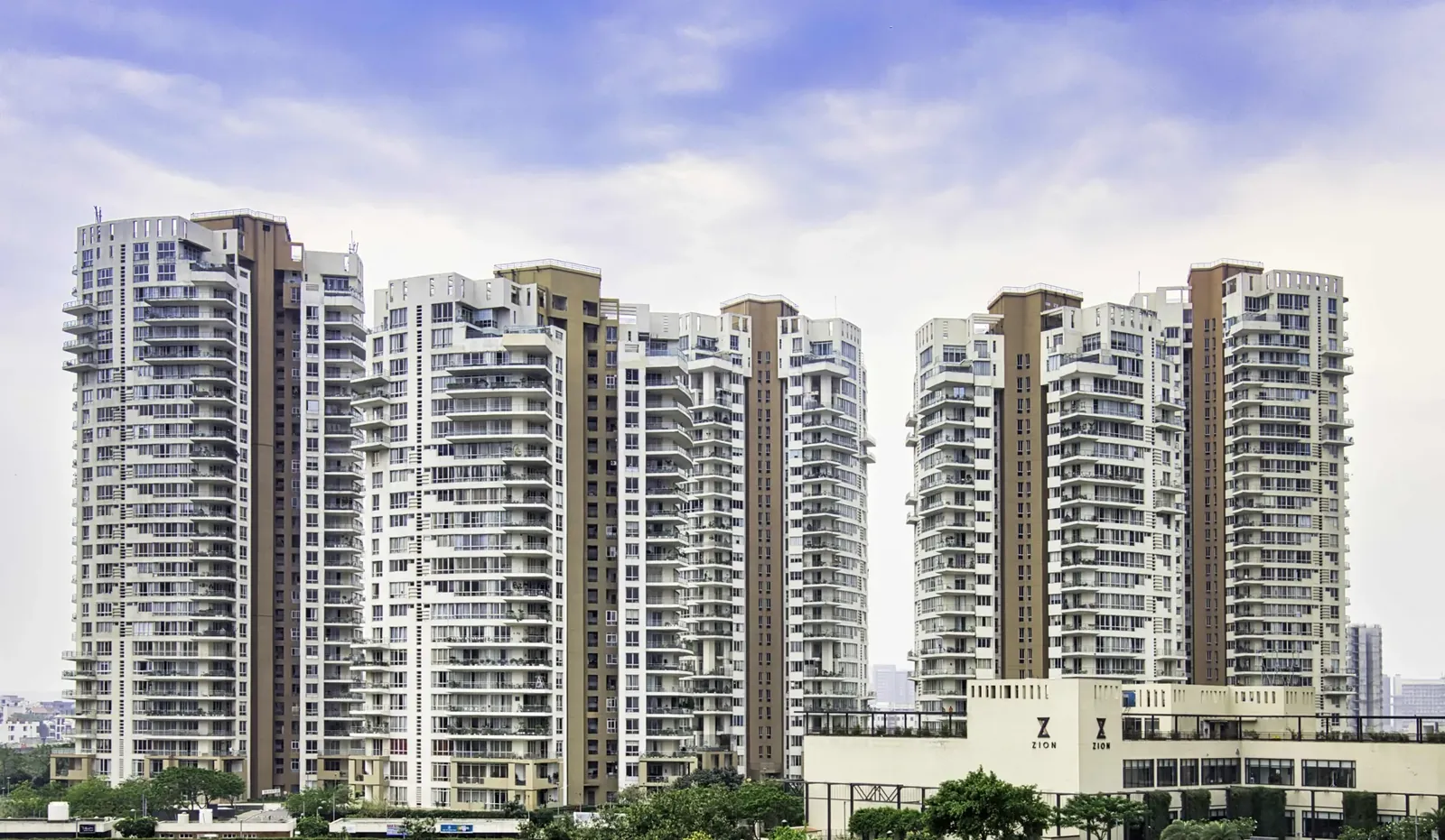Pioneer Urban Presidia towers by day