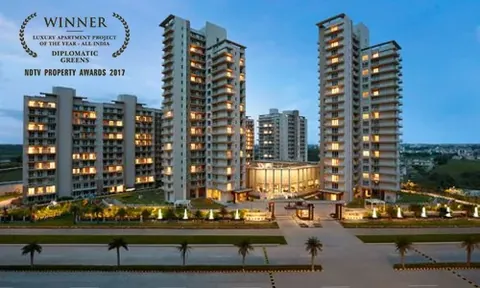 Puri Diplomatic Greens towers, winner of the NDTV Property Award 2017 for luxury apartment project