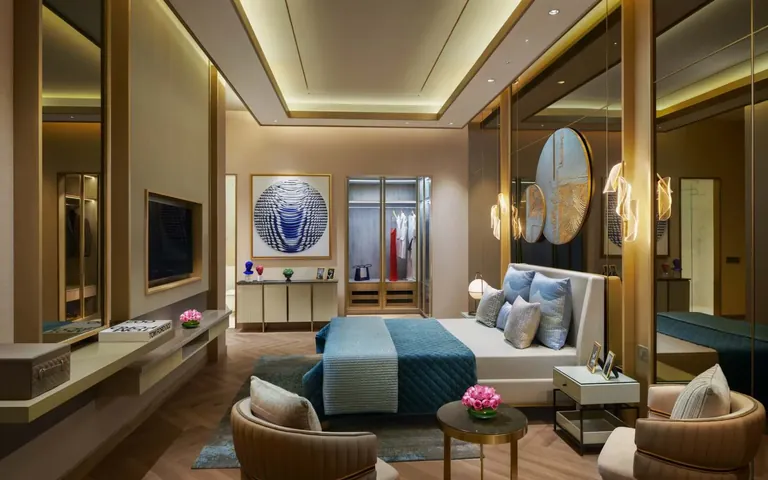 Puri Diplomatic Residences sample master bedroom, artist's impression