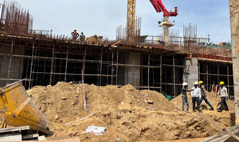 Pyramid Alban Tower 1 construction progress, actual site photo
