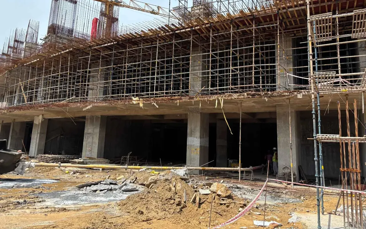 Pyramid Alban Tower 2 construction progress, actual site photo