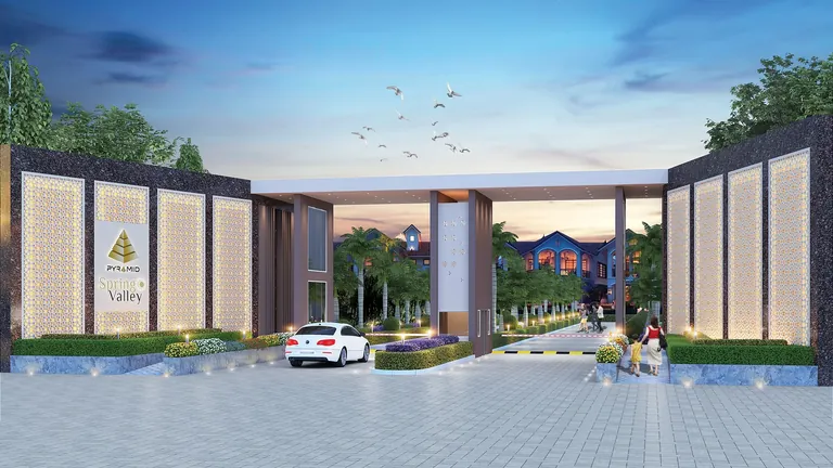 Pyramid Spring Valley Spring Valley entrance plaza, artist's view, artist's impression