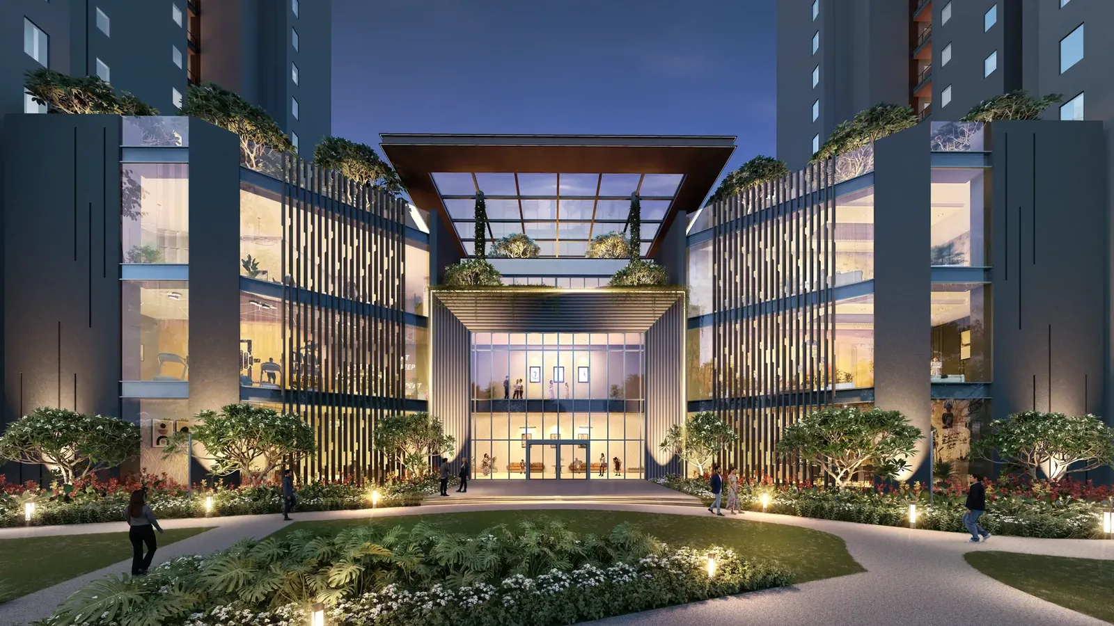 Signature Global Cloverdale SPR clubhouse, rear view
