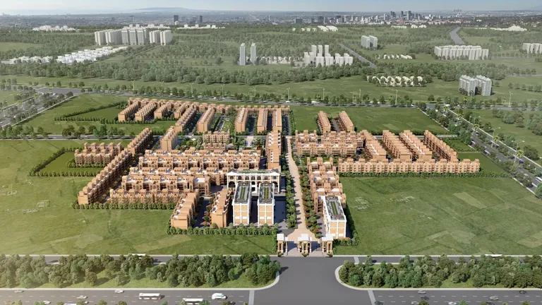Signature Global Park aerial view of the Global Park layout, artist's impression