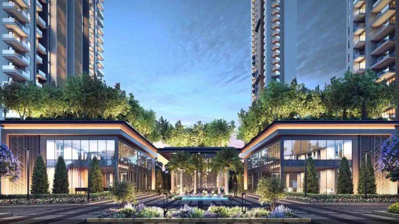 Silverglades The Legacy club entrance and water court, artist's impression