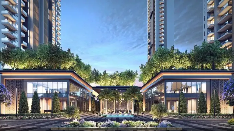 Silverglades The Legacy club entrance and water court, artist's impression