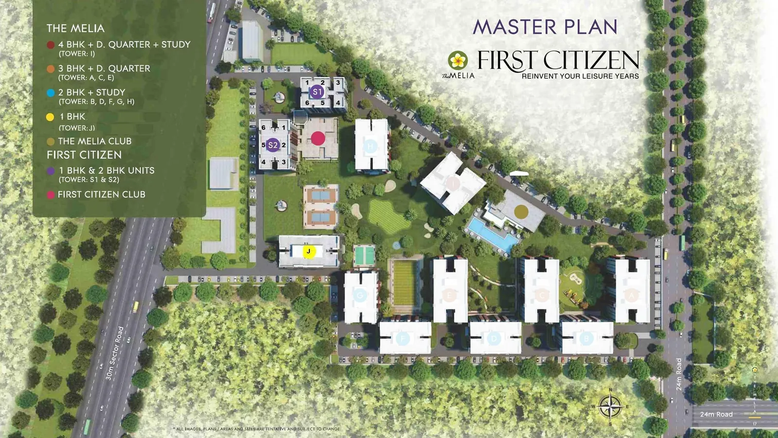 Silverglades The Melia First Citizen master plan from the builder
