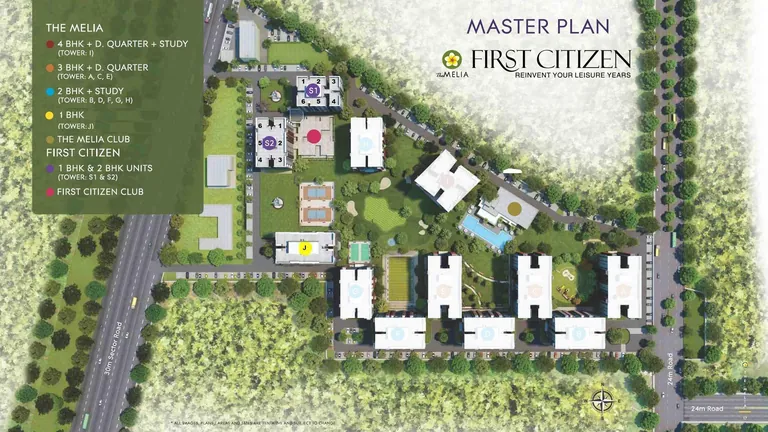 Silverglades The Melia First Citizen master plan from the builder