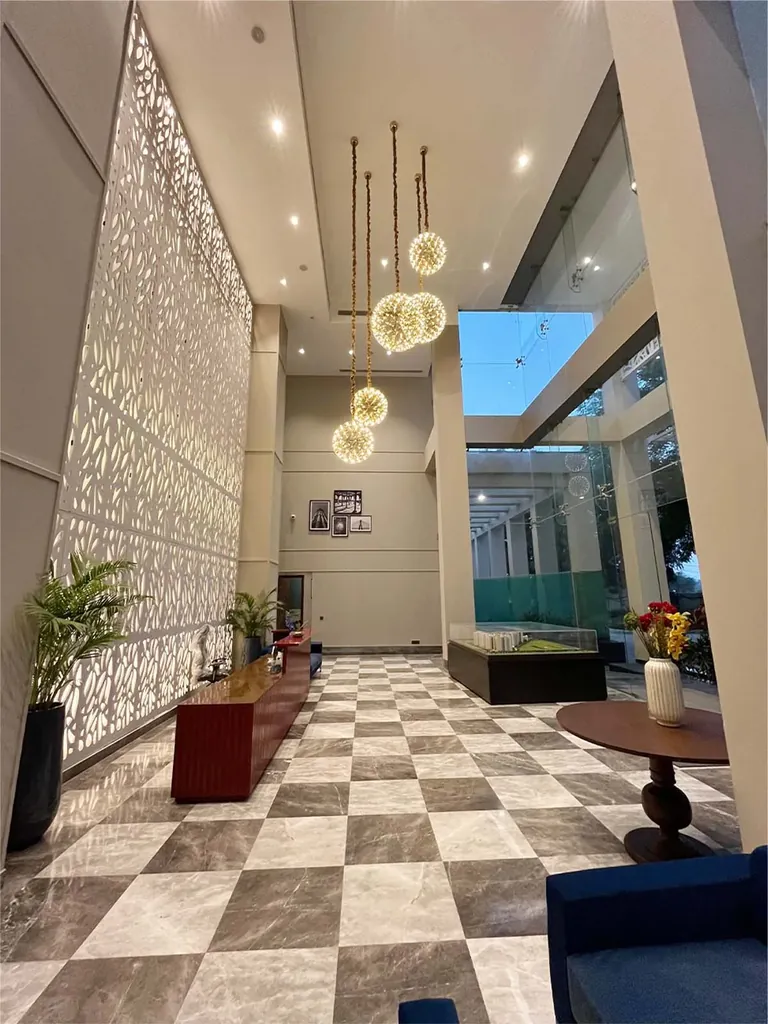 Silverglades The Melia double-height tower lobby