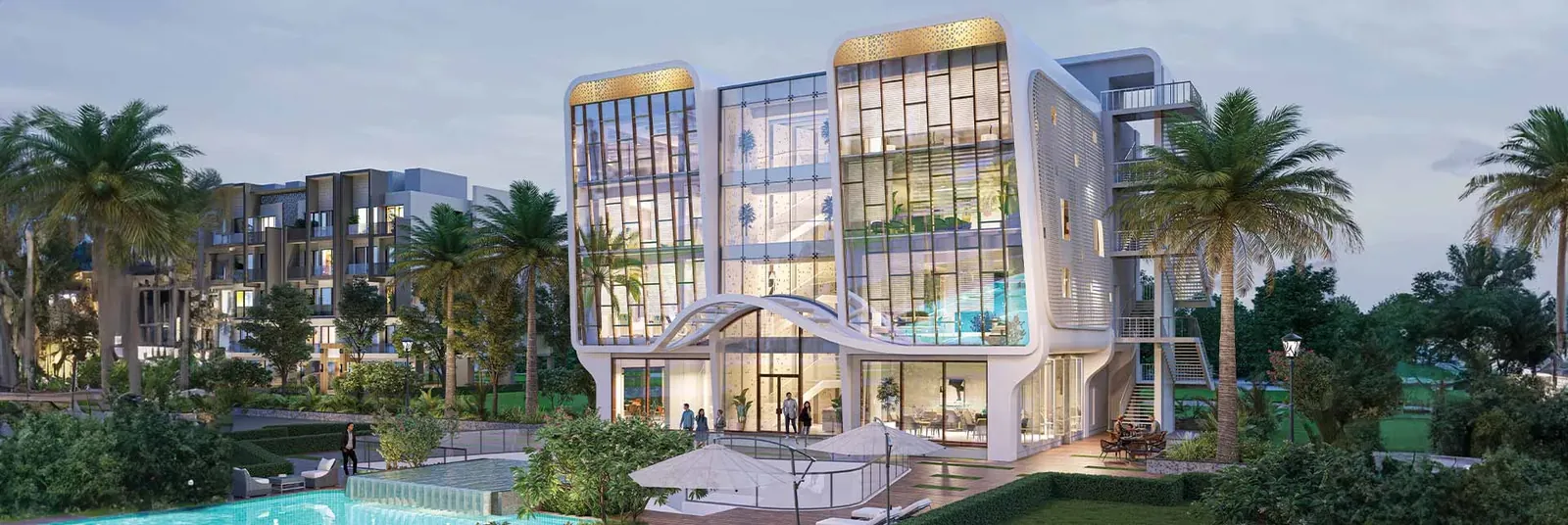 Smart World Orchard clubhouse building