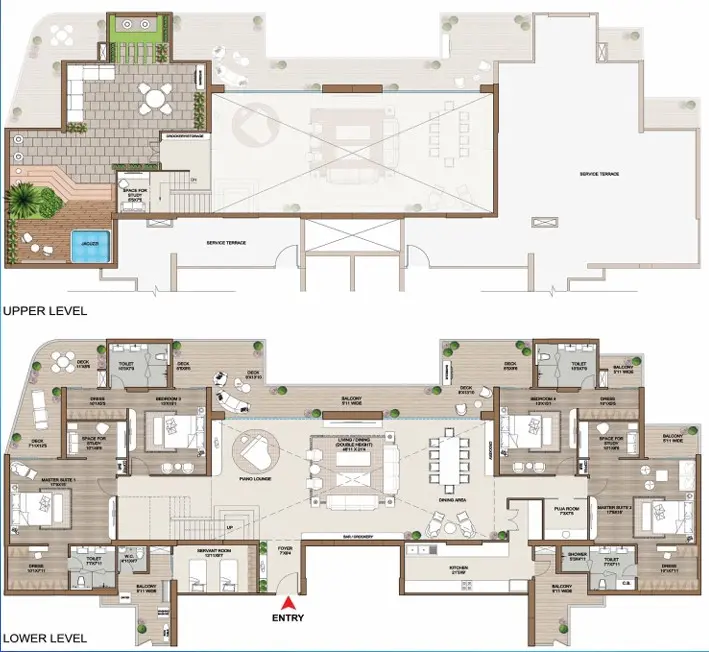 Smartworld One DXP penthouse plan 2