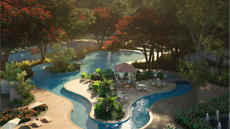 Sobha Aranya leisure pool and recreational zone