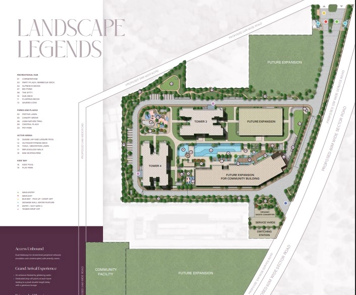 Sobha Crescent master plan