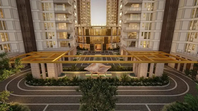TARC Ishva clubhouse and entrance court, artist's impression