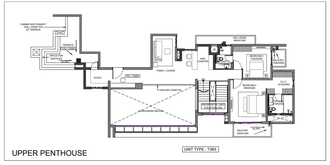 Tata Gurgaon Gateway penthouse plan 2