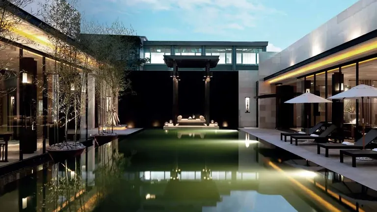 Tata Primanti clubhouse and swimming pool