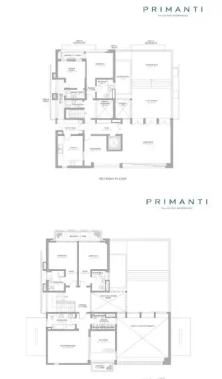 Tata Primanti 4 BHK penthouse floor plan, 3775 sq ft