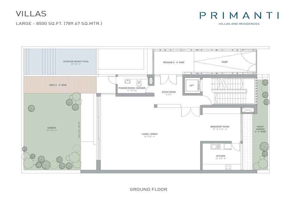 Tata Primanti villa plan 3