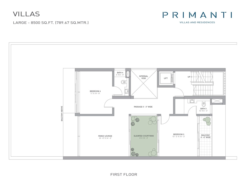 Tata Primanti villa plan 1