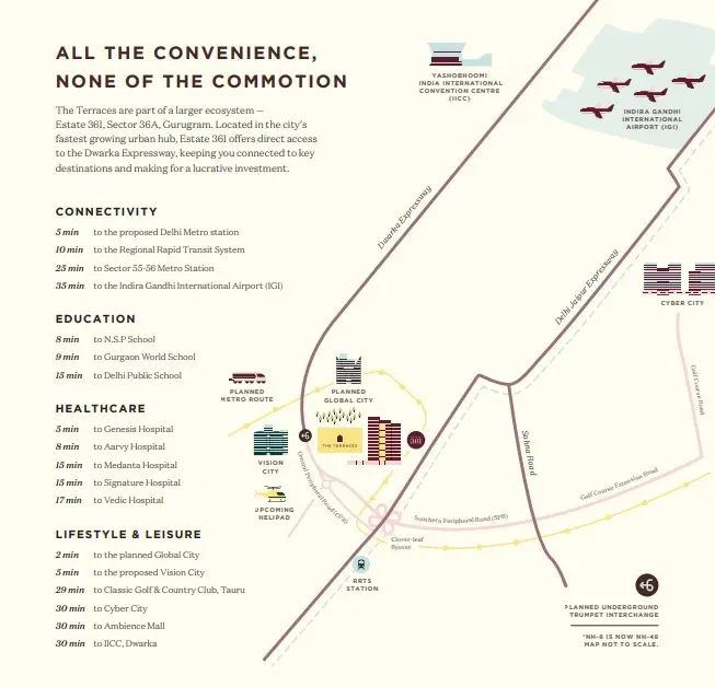 The Terraces at Estate 361 location map
