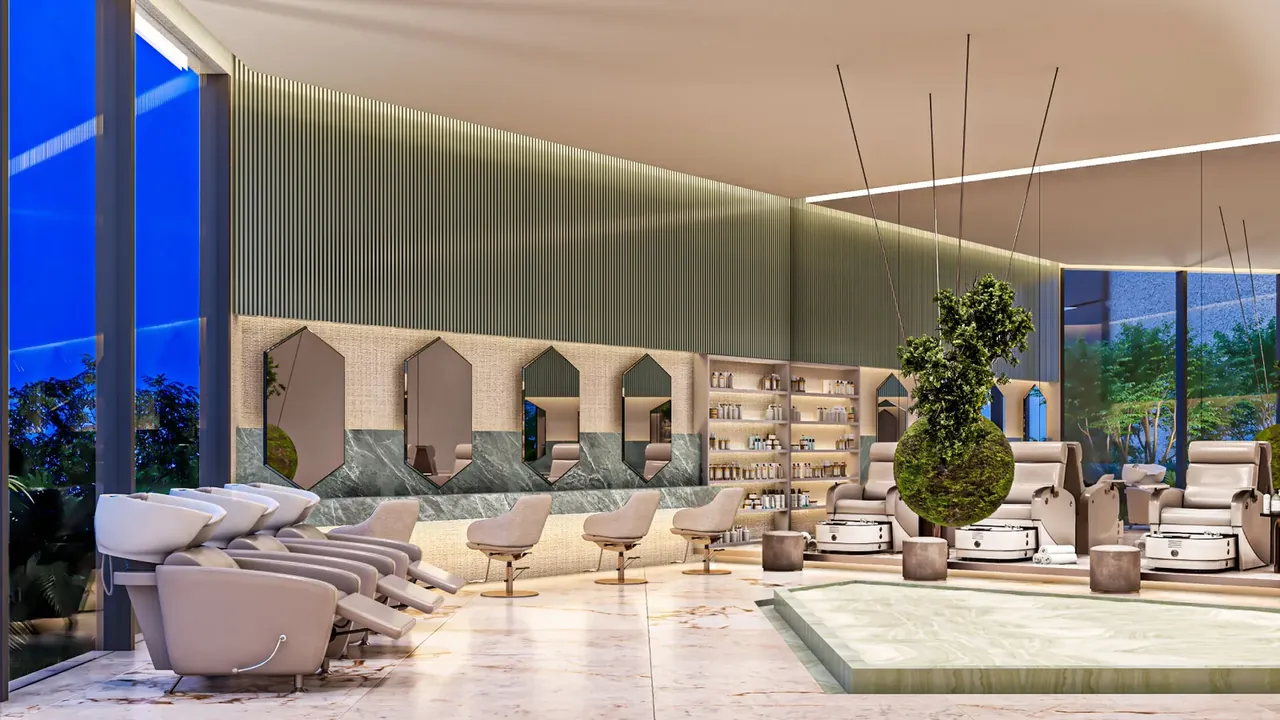 Tonino Lamborghini Residences clubhouse beauty salon, artist's impression